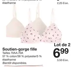 Zeeman Soutien-gorge fille offre