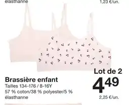 Zeeman Brassière enfant offre