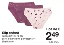 Zeeman Slip enfant offre