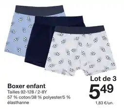Zeeman Boxer enfant offre