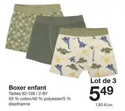 Zeeman Boxer enfant offre
