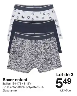Zeeman Boxer enfant offre