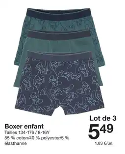 Zeeman Boxer enfant offre