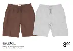Zeeman Short enfant offre