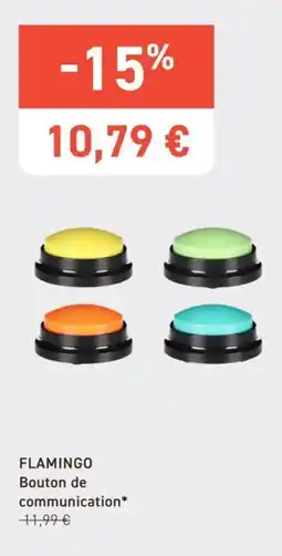 Tom&Co Flamingo bouton de communication offre