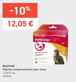 Tom&Co Beaphar pipettes antiparasitaires pour chats offre