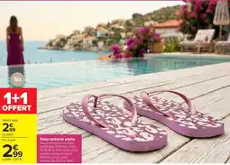 Carrefour Tongs fantaisie adulte offre