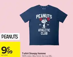 Carrefour T-shirt Snoopy homme offre