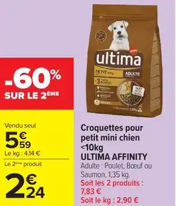 Carrefour Croquettes pour petit mini chien offre