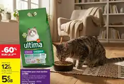 Carrefour Croquettes pour chat stérilisé ultima offre