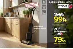 Carrefour Aspirateur balai laveur offre