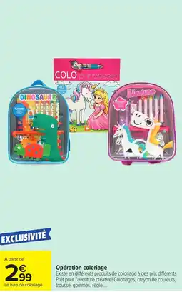 Carrefour Opération coloriage offre