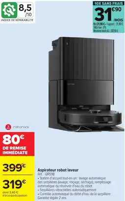 Carrefour Aspirateur robot laveur offre