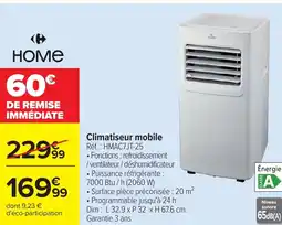 Carrefour Climatiseur mobile offre