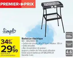 Carrefour Barbecue électrique offre