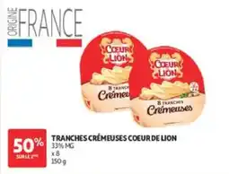 Auchan Tranches crémeuses coeur de lion offre