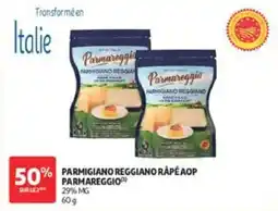 Auchan Parmigiano reggiano rapé aop parmareggio offre