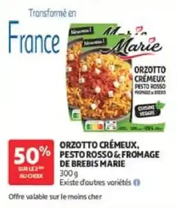 Auchan Orzotto crémeux pesto rosso & fromage de brebis marie offre