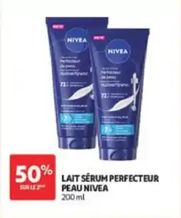 Auchan Lait sérum perfecteur peau nivea offre