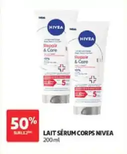 Auchan Lait serum corps nivea offre