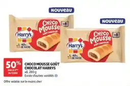 Auchan Choco mousse goût chocolat harrys offre