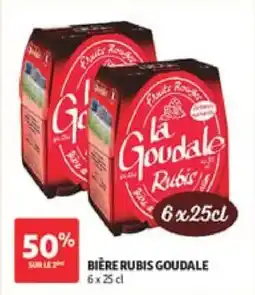 Auchan Biere rubis goudale offre