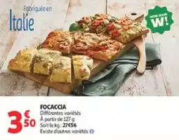 Auchan Focaccia offre