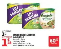 Auchan Macédoine de légumes bonduelle offre