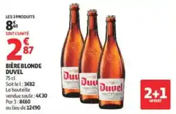Auchan Bière blonde duvel offre