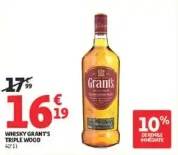 Auchan Whisky grants triple wood offre