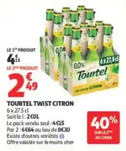 Auchan Tourtel twist citron offre