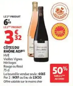 Auchan Côtes du rhône aop offre