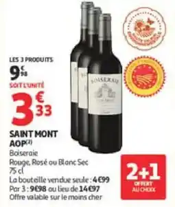 Auchan Saint mont aop offre