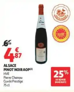 Auchan Alsace pinot noir aop offre