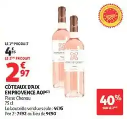 Auchan Coteaux d'aix en provence aop offre