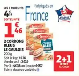 Auchan 2 cordons bleus le gaulois offre