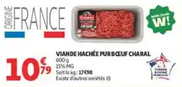 Auchan Viande hachée purbœuf charal offre