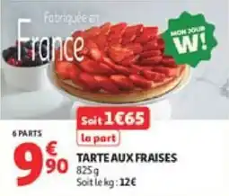Auchan Tarte aux fraises offre