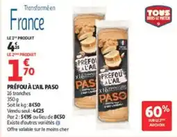 Auchan Préfou à l'ail paso offre