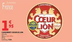Auchan Camembert coeur de lion offre