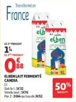 Auchan Elben lait fermenté candia offre