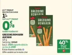 Auchan Gressins romarin auchan offre