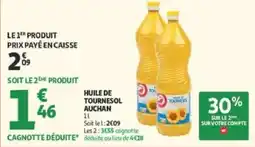 Auchan Huile de tournesol auchan offre