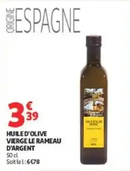Auchan Huile d'olive vierge le rameau d'argent offre