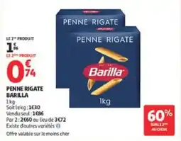 Auchan Penne rigate barilla offre