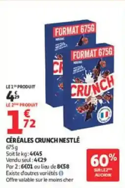 Auchan Céréales crunch nestlé offre