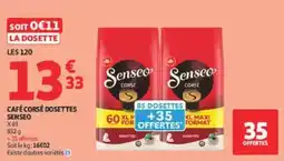 Auchan Café corse dosettes senseo offre