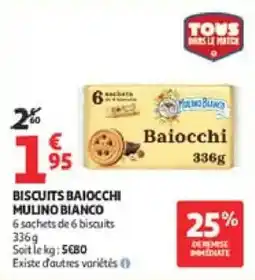 Auchan Biscuits baiocchi mulino bianco offre