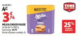 Auchan Milka choco pause offre