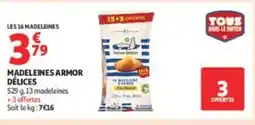 Auchan Madeleines armor délices offre